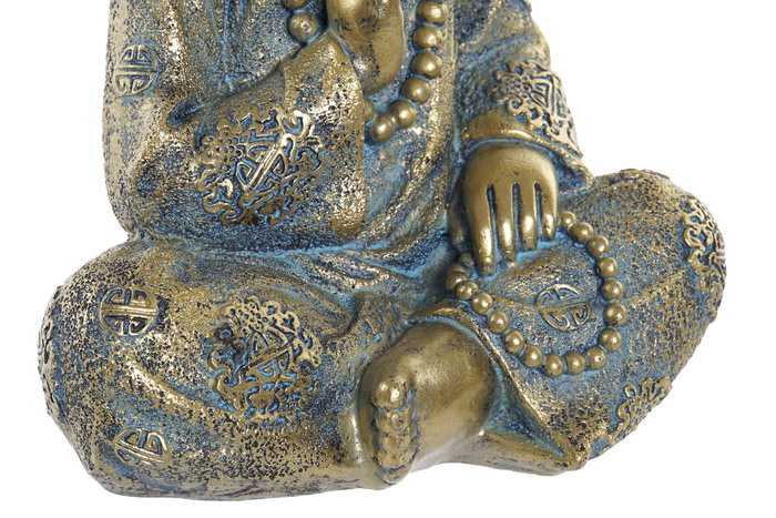 DKD Home Decor Figura Oriental Dorado Resina 13.6 x 21.8 x 17 cm