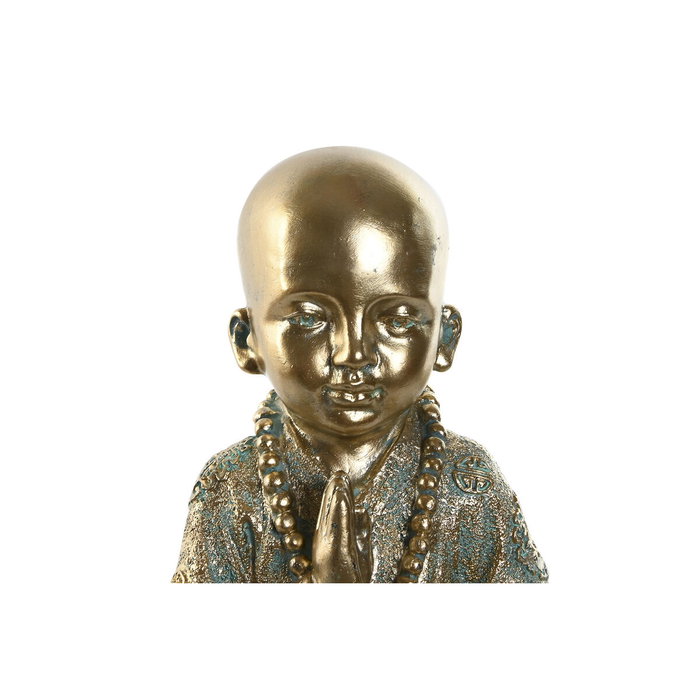 DKD Home Decor Figura de Monje en Resina con Acabado Envejecido Dorado DKD Home Decor Figura de Monje en Resina con Acabado Envejecido Dorado