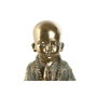 DKD Home Decor Figura de Monje en Resina con Acabado Envejecido Dorado