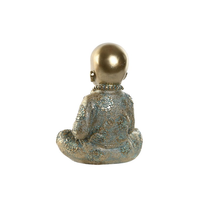 DKD Home Decor Figura de Monje en Resina con Acabado Envejecido Dorado DKD Home Decor Figura de Monje en Resina con Acabado Envejecido Dorado