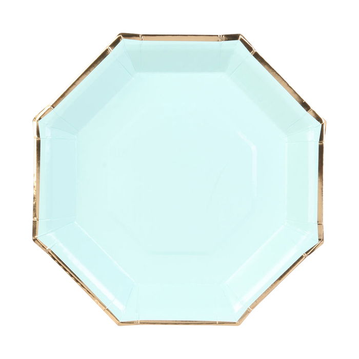 Party Time Juego De 6 Platos Desechable Party Time 18 cm Hexagonal Colores Surtidos