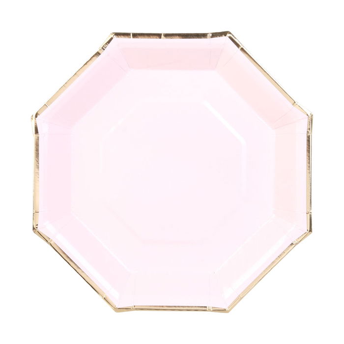 Party Time Juego De 6 Platos Desechable Party Time 18 cm Hexagonal Colores Surtidos