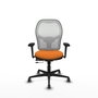 PIQUERAS Y CRESPO Silla de oficina Jorquera Naranja y Blanco