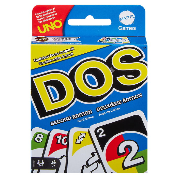 Mattel Juego de Cartas DOS Segunda Edición con Cartas y Reglas Nuevas Skus: B1342K3FKX, 446HNN01, 173440 de UNO/Mattel Games Mattel Juego de Cartas DOS Segunda Edición con Cartas y Reglas Nuevas Skus: B1342K3FKX, 446HNN01, 173440 de UNO/Mattel Games