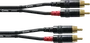 Cordial Cable de Audio RCA/RCA Doble 60 cm