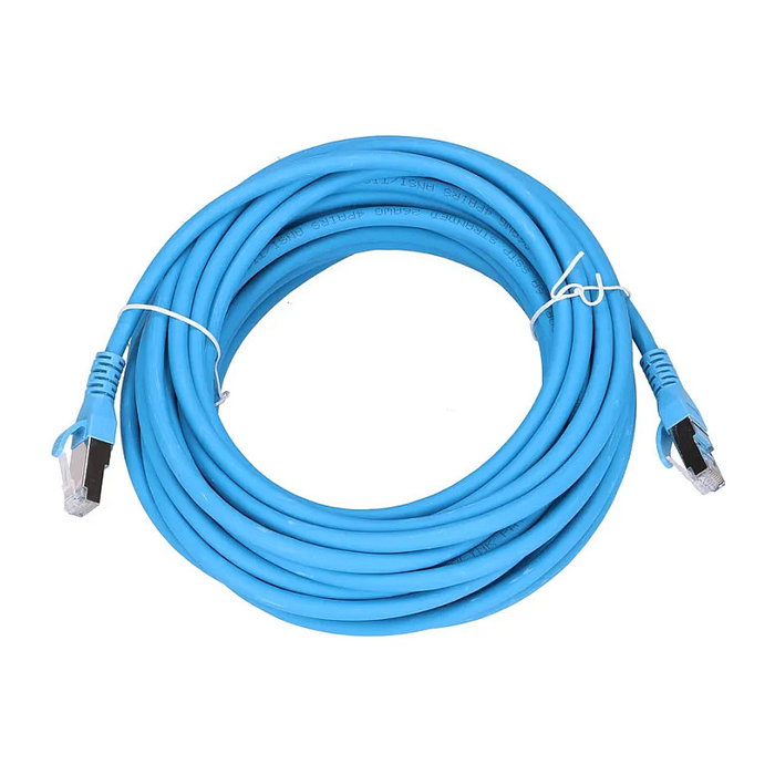 Extralink Patchcord LAN Cat.6A S/FTP 10m Azul Extralink Patchcord LAN Cat.6A S/FTP 10m Azul