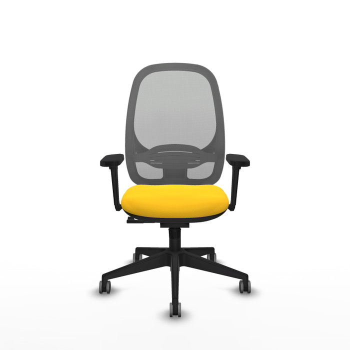 PIQUERAS Y CRESPO Silla de oficina Cilanco con mecanismo Sincro, Amarillo y Gris PIQUERAS Y CRESPO Silla de oficina Cilanco con mecanismo Sincro, Amarillo y Gris