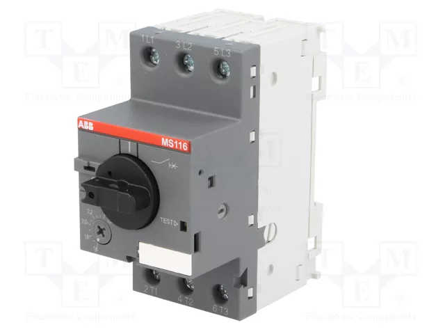 ABB MS116-2.5 Interruptor motorizado 0,75kW 208÷690VAC