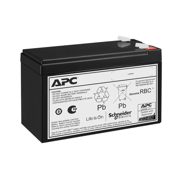 APC APCRBC176 Batería VRLA para SAI/UPS, 24V 9Ah 7000mAh, Plomo-Ácido Sellada, Recambio