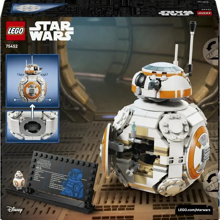 LEGO Star Wars 75452 Droide Astromecánico BB-8, Set de Construcción para Niños y Niñas +10 Años