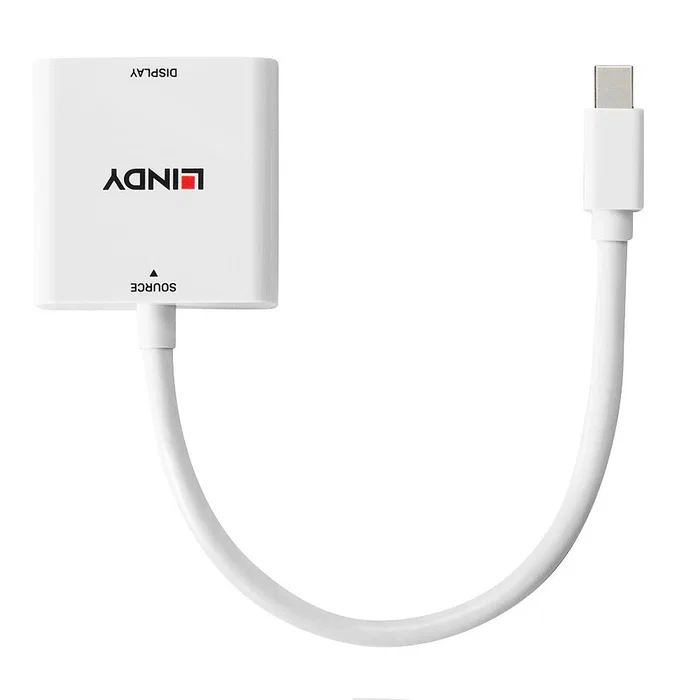Lindy Cable Adaptador Mini DisplayPort a HDMI 38319, Convierte Señal Digital para Monitor, Proyector o TV