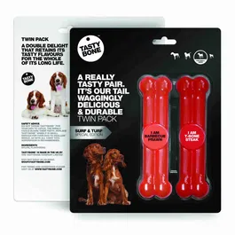 Tasty Bone Hueso Twin Pack Gamba Bbq Steak Pequeño