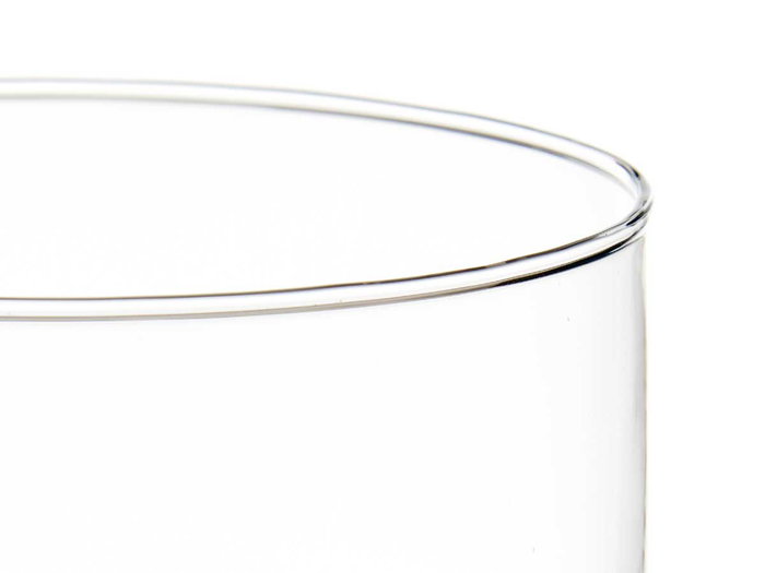 Giftdecor Jarrón de Cristal Cilindro Transparente, 17 cm de Diámetro x 30 cm de Alto, Vidrio para Decoración (Set de 4)