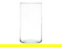 Giftdecor Jarrón de Cristal Cilindro Transparente, 17 cm de Diámetro x 30 cm de Alto, Vidrio para Decoración (Set de 4)