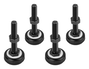 Lanberg AK-1602-B Pie de nivelación para armario rack M10, 4 unidades
