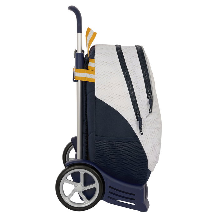 Mochila Escolar con Ruedas Real Madrid C.F. Blanco 32 x 44 x 16 cm Mochila Escolar con Ruedas Real Madrid C.F. Blanco 32 x 44 x 16 cm