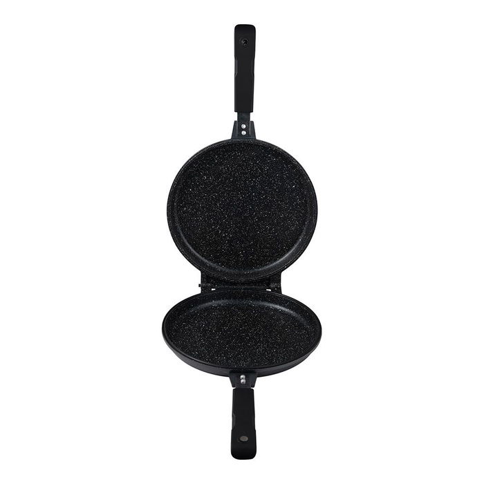 San Ignacio Sartén Doble Ø26 cm Aluminio Forjado Inducción Antiadherente Negro Gris Ø26 x 6 cm