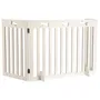 TRIXIE Barrera de seguridad - 3 piezas - 82-124x61 cm - Blanco - Para perros