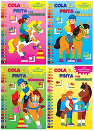 COLA E PINTA POR NUMEROS, VV.AA. - GIRASSOL EDIÇOES