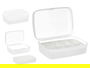 Kinvara Organizador 8 Huecos Tapa Blanco 21.5 x 15 x 8.5 cm (Set de 12)