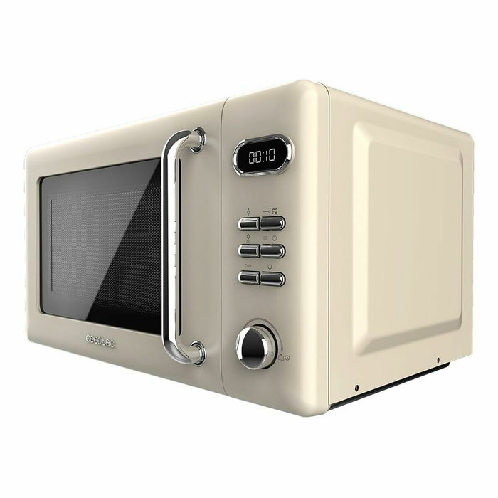 Cecotec 01714 Microondas Beige con Grill, Encimera, 20 L, 700 W