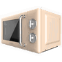 Cecotec ProClean 5110 Retro Beige Microondas con grill de 20 L y 700 W
