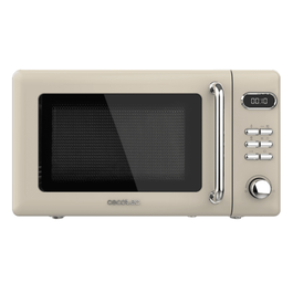 Cecotec 01714 Microondas Beige con Grill, Encimera, 20 L, 700 W