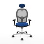 PIQUERAS Y CRESPO Silla de oficina Jorquera Azul y Gris