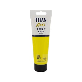Titan Arts Acrílico Study Amarillo Titán Limón Tubo 120ml nº26