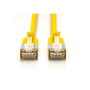 Digitus Cable de Conexión Patch Cat 6A F/FTP Slim RJ45, 0.5m, Amarillo