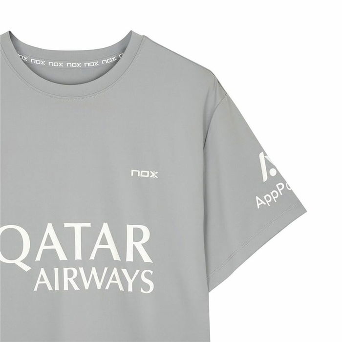 Camiseta de Manga Corta Hombre Nox Sponsorts AT10 Gris Gris claro 42