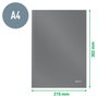 Leitz Cuaderno encolado Solid tapa dura DIN A4 80 hojas cuadro 5 mm negro