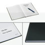 Leitz Cuaderno encolado Solid tapa dura DIN A4 80 hojas cuadro 5 mm negro