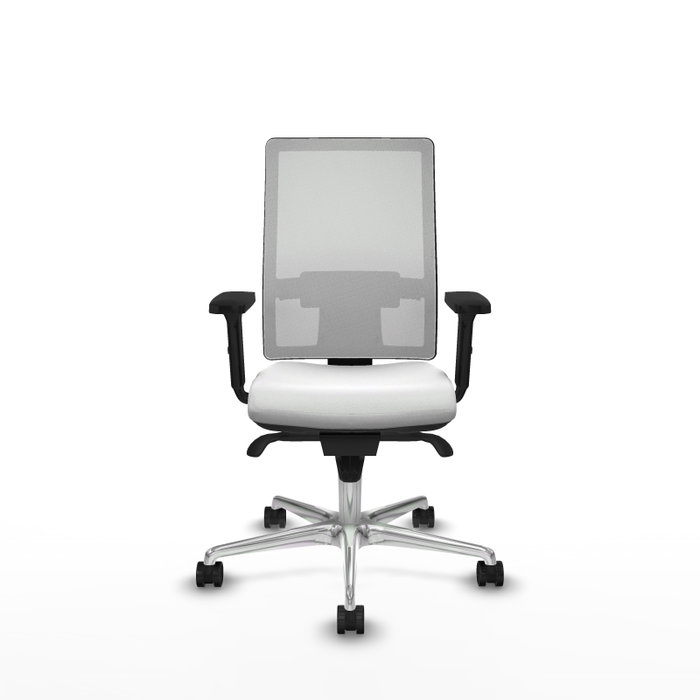 PIQUERAS Y CRESPO Silla de oficina Horna con mecanismo Sincro y tela blanca PIQUERAS Y CRESPO Silla de oficina Horna con mecanismo Sincro y tela blanca