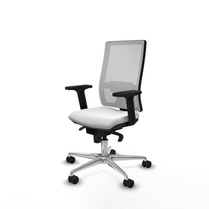 PIQUERAS Y CRESPO Silla de oficina Horna con mecanismo Sincro y tela blanca PIQUERAS Y CRESPO Silla de oficina Horna con mecanismo Sincro y tela blanca