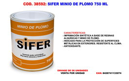 SIFER Minio de Plomo 750 ml