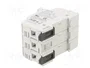 DF ELECTRIC Portafusibles PMX de 3 polos, 32A, 10x38mm