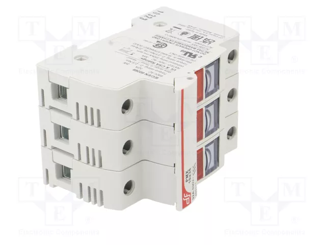 DF ELECTRIC Portafusibles PMX de 3 polos, 32A, 10x38mm