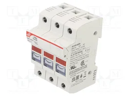 DF ELECTRIC Portafusibles PMX de 3 polos, 32A, 10x38mm