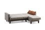 Atelier Del Sofa Polya L sofá esquinero Gris Claro, 216cm ancho, 130cm profundo, Silla Wing 75cm ancho, 102cm alto. Comodidad y Diseño.