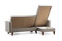 Atelier Del Sofa Polya L sofá esquinero Gris Claro, 216cm ancho, 130cm profundo, Silla Wing 75cm ancho, 102cm alto. Comodidad y Diseño.