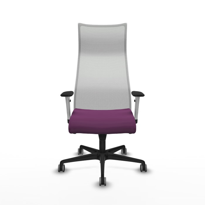 PIQUERAS Y CRESPO Sillón Albacete Morado y Blanco con Mecanismo Sincro