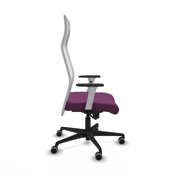 PIQUERAS Y CRESPO Sillón Albacete Morado y Blanco con Mecanismo Sincro