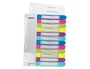 Leitz WOW Separador Numérico 1-12 Extra Ancho A4 Maxi Polipropileno Plástico