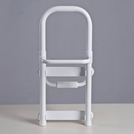 Basics Asa para bañera de aluminio inoxidable, Blanco, 22,5 x 51,5 cm
