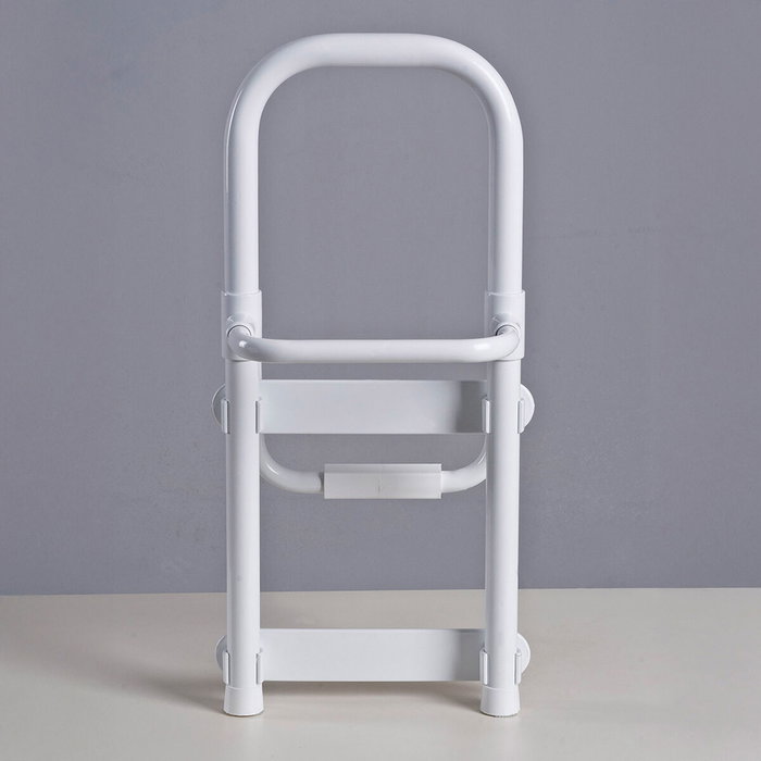 Basics Asa para bañera de aluminio inoxidable, Blanco, 22,5 x 51,5 cm
