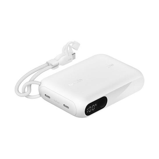 Belkin Powerbank Boost Charge Display 20W 10.000mAh USB-C Blanco BPB027hqWH
