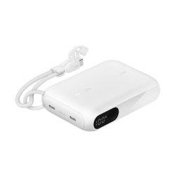 Belkin Powerbank Boost Charge Display 20W 10.000mAh USB-C Blanco BPB027hqWH