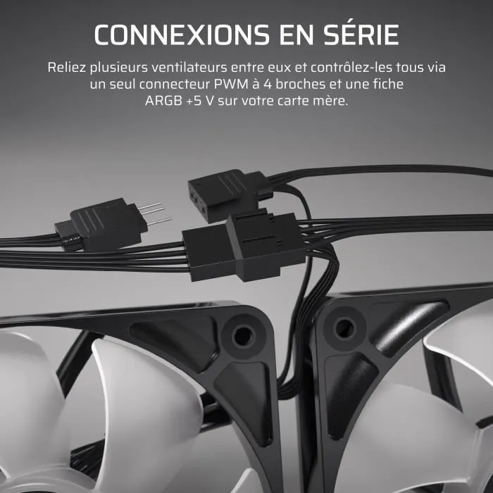 Corsair RS120 ARGB Triple Pack Negro Corsair RS120 ARGB Triple Pack Negro