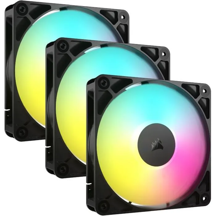 Corsair RS120 ARGB Triple Pack Negro Corsair RS120 ARGB Triple Pack Negro